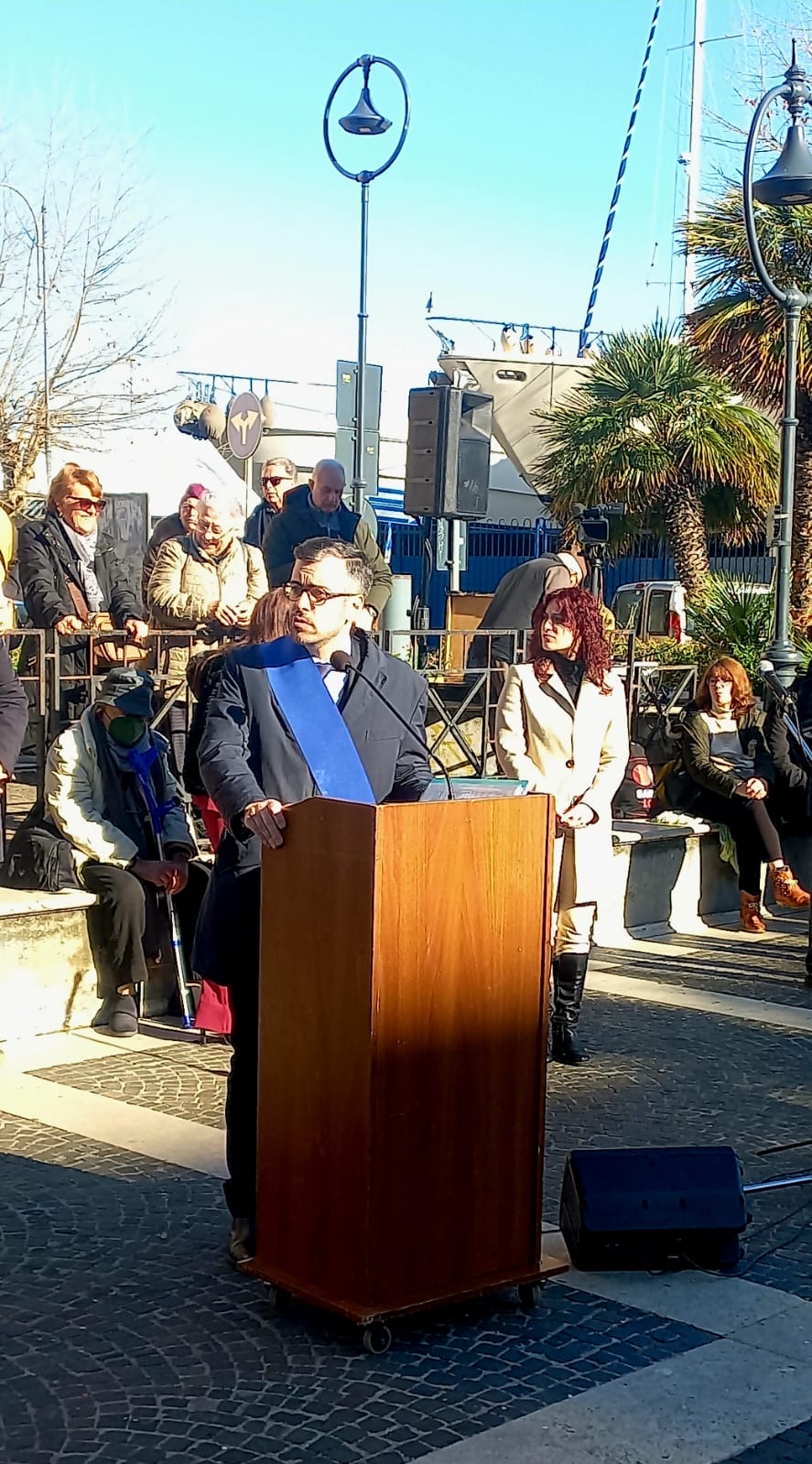 Il Vicesindaco Pierluigi Sanna Alla Commemorazione Degli Anni Dello